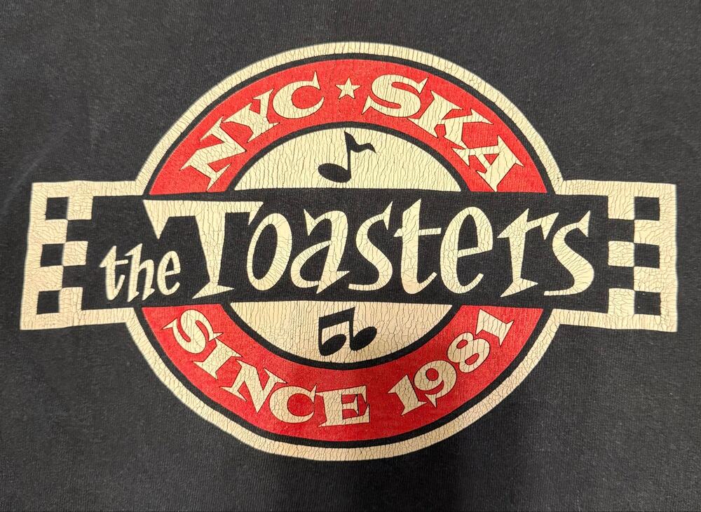 The Toasters NYC Ska Since 1981 T-Shirt Mens M Black Faded Band Tee